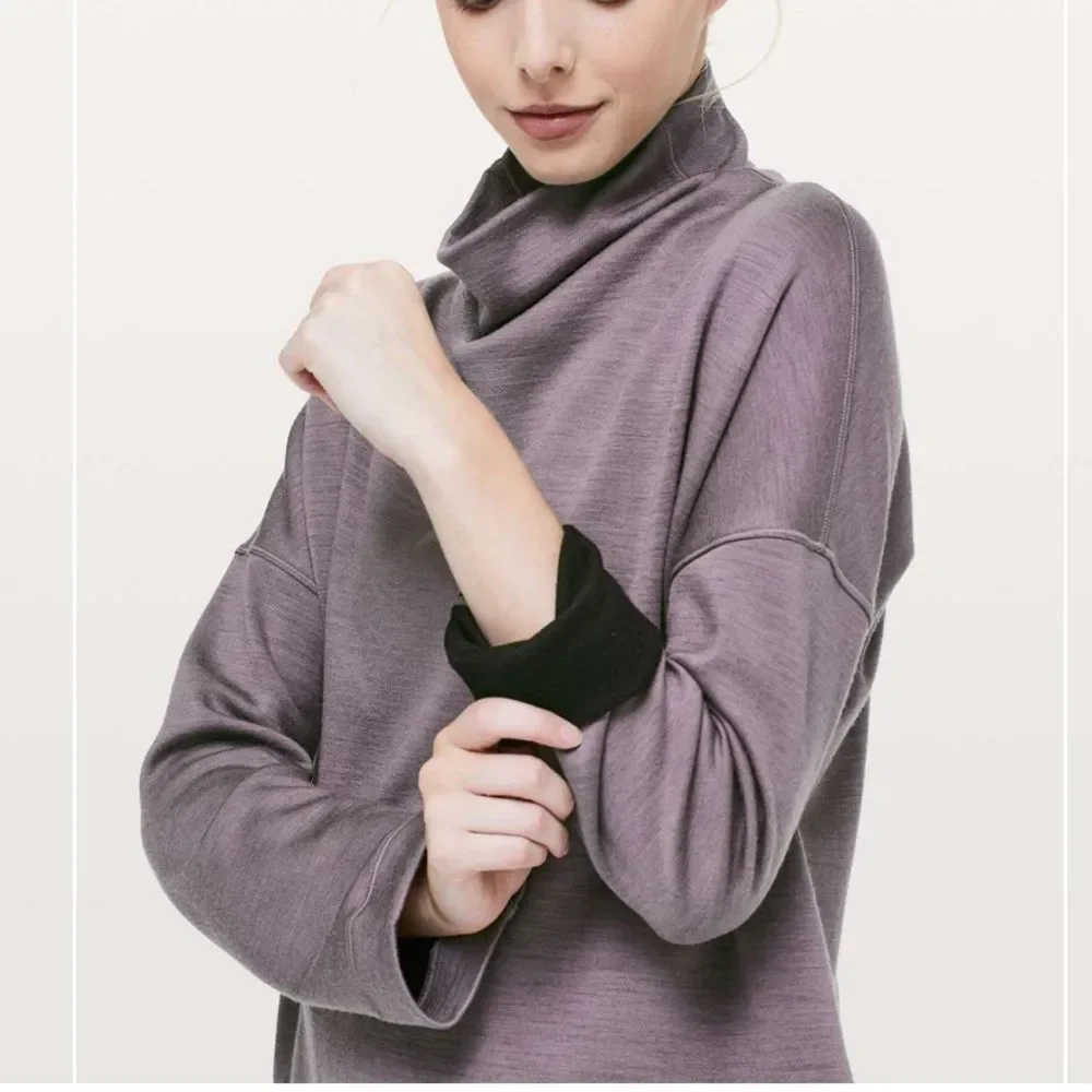 Lululemon Principal Dancer Funnel Neck merino wool Sweater